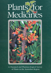 The cover image of Plants for Medicines, featuring red flowers, with green