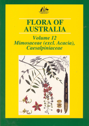 The cover image of Flora of Australia Volume 12, featuring mimosaceae imag