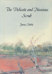 The cover image featuring a water colour picture of a red lake edge and th