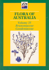 Cover image of Flora of Australia Volume 35, featuring botanical illustrat