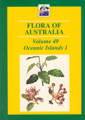 Cover image of Flora of Australia Volume 49, featuring botanical illustrat