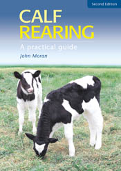 Cover image featuring two black and white calves standing in short green g