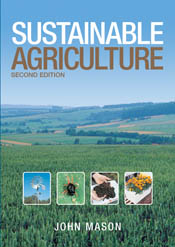 The cover image of Sustainable Agriculture, featuring a panoramic view of