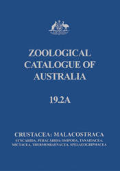 The cover image of Zoological Catalogue of Australia Volume 19.2A, is plai