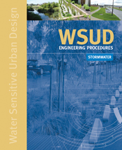The cover image of WSUD Engineering Procedures: Stormwater, featuring a vi