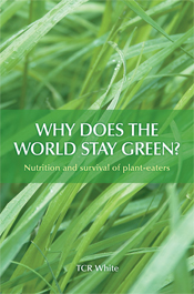 The cover image of Why Does the World Stay Green?, featuring long green grass.