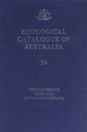 The cover image of Zoological Catalogue of Australia Volume 34, featuring