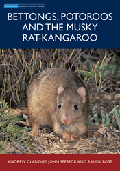 The cover image featuring a musky rat-kangaroo in bracken with shrubs base