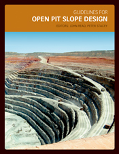 The cover image featuring a partial view of an open grey mining pit, with