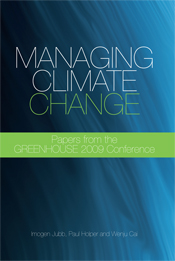 The cover image of Managing Climate Change, featuring a slightly textured