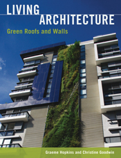 The cover image of Living Architecture, featuring a side view of a multi-s