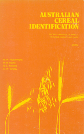 The cover of Australian Cereal Identification, features the yellow outline