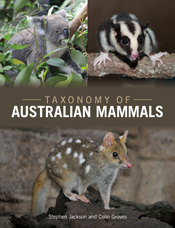 Cover image of Taxonomy of Australian Mammals, featuring photos of a Koala