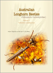 Cover featuring an image of Uracanthus lateroalbus Lea on a beige background.