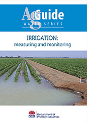 Cover features a photograph of an irrigated crop.