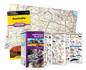 An image of the included National Geographic map of Australia and an image