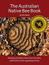 Cover featuring the brood comb of a Sugarbag Bee (Tetragonula carbonaria)