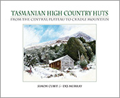 Illustration of a Tasmanian High Country hut in the snow by illustrator De