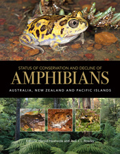 Cover featuring a large image of a yellow Neobatrachus sutor and small images of other frogs