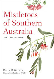 White cover with red title text, featuring illustrations of mistletoe with