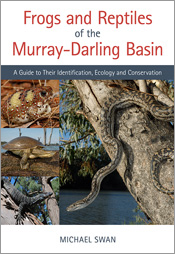 Cover of Frogs and Reptiles of the Murray-Darling Basin featuring photos of a frog, turtle, goanna and snake