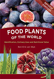 Cover of Food Plants of the World featuring photos of figs, an artichoke,
