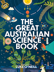 Cover of 'The Great Australian Science Book', featuring illustrations such