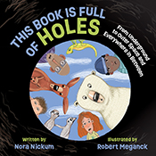 Cover of 'This Book Is Full of Holes', featuring an illustration of the vi