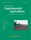 Australian Journal of Experimental Agriculture