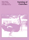 The cover image of Model Code of Practice for the Welfare of Animals: Farming of Ostriches, featuring an ostrich in a yard tinted pale pink.