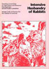Cover image of Model Code of Practice for the Welfare of Animals: Intensive Husbandry of Rabbits, featuring red photograph of two rabbits on pink back