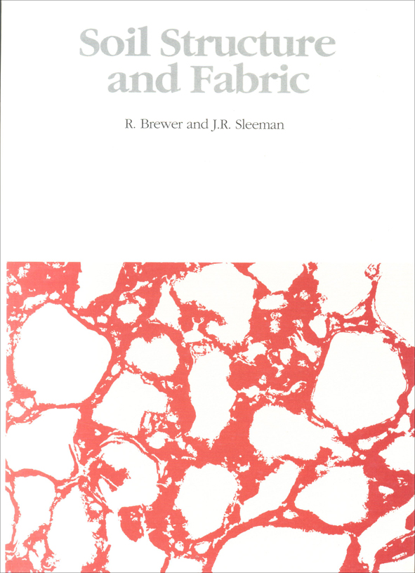 The cover image of Soil Structure and Fabric, featuring red outlines of soil structure against a plain white background.