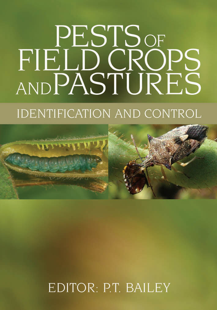 The cover image featuring a green caterpillar in a green pod and a beetle on a spiked plant.