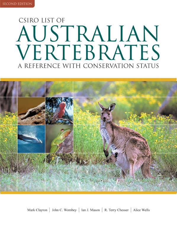 Cover image featuring a kangaroo with a joey poking its head out of the pouch, standing in green grasses and shrubs with yellow flowers.