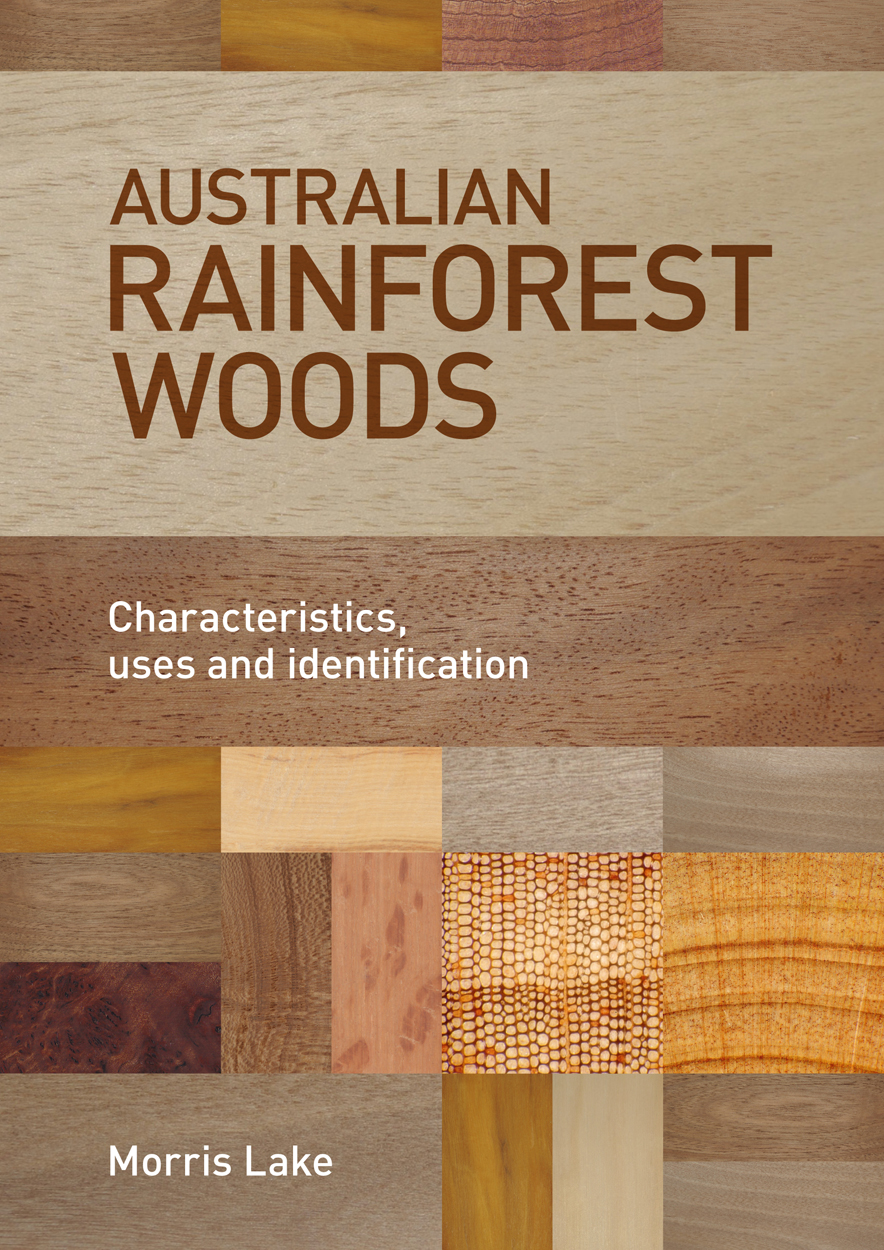 The cover is a patchwork of variously coloured tiles of wood grain and wood macrophotographs.