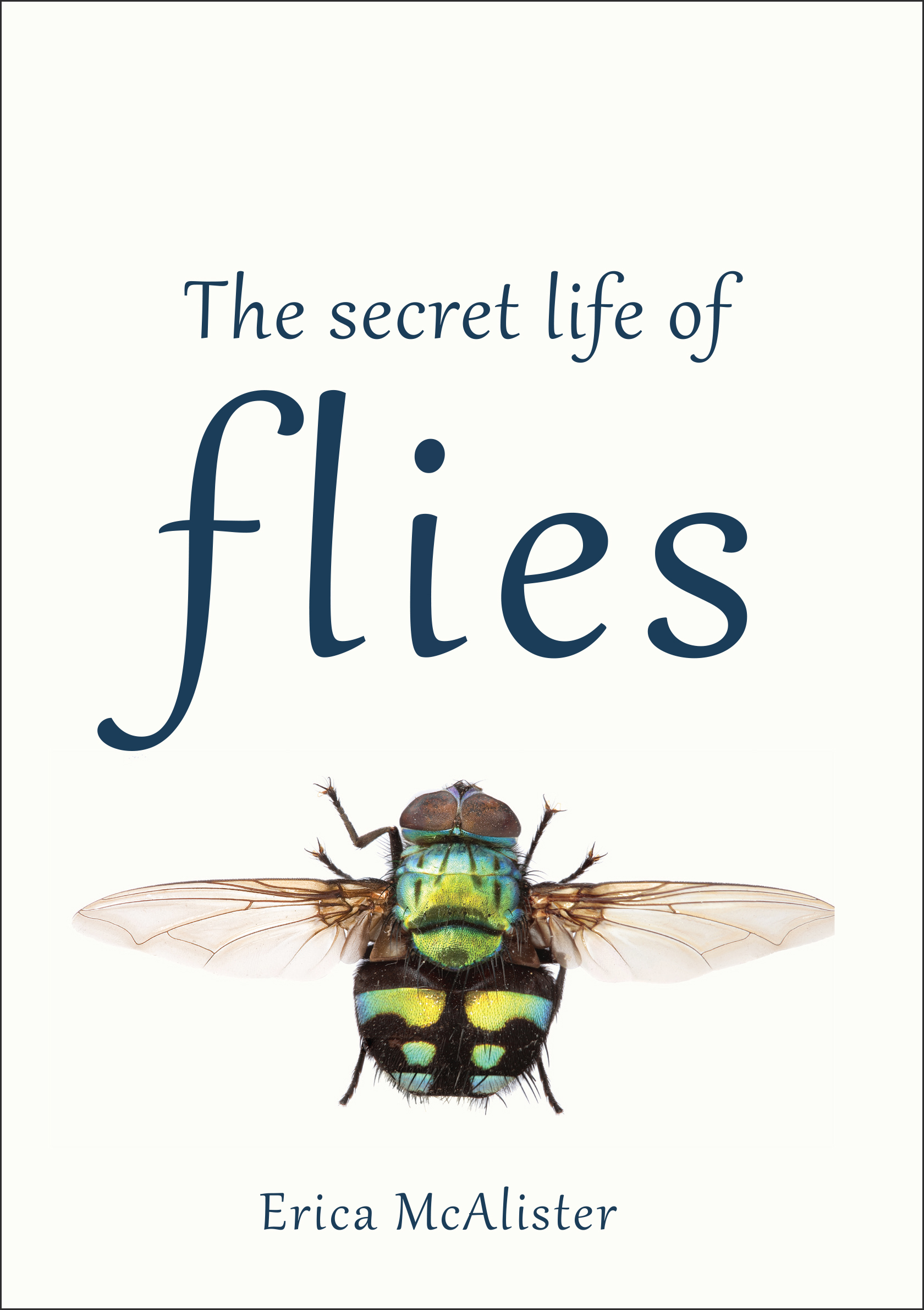 Cover featuring large green and gold fly on a cream background.