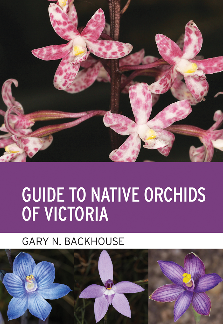 Cover of 'Guide to Native Orchids of Victoria', featuring a variety of striking and colourful orchid flowers.