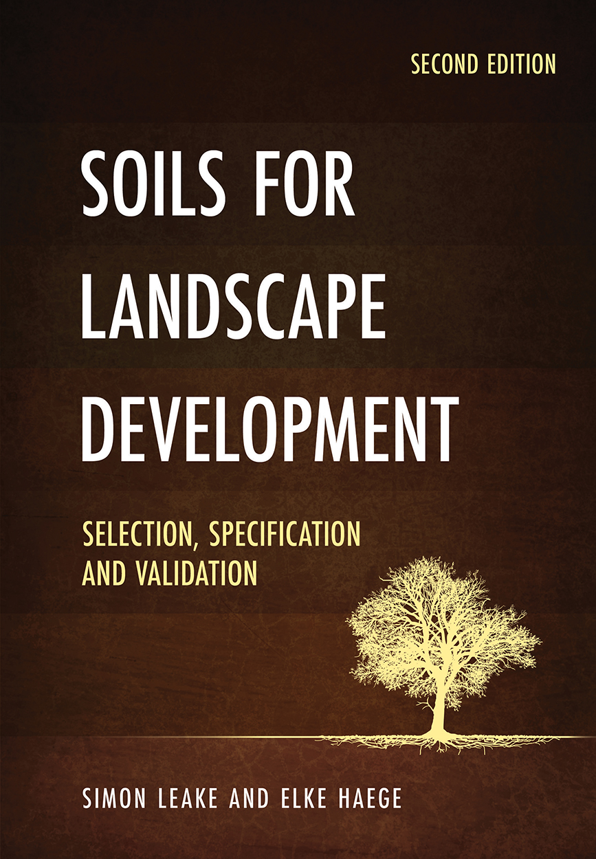 Cover of 'Soils for Landscape Development', featuring a silhouette of a tree and its root system.