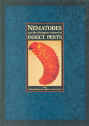 The cover image featuring a dark orange nemotode, against a pale orange ba