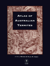 The cover image featuring a brown toned image of termites, with a black border and black square over then image for the title.