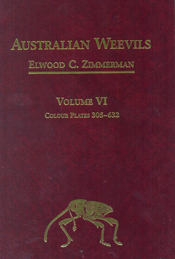 The cover image featuring a plain burgundy cover with gold writing, with a small gold weevil in the bottom center.