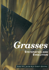 The cover image featuring some strands of grass in focus, with blurred strands of grass in the background, with a triangle cut out focus on a differen