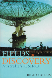 The cover image of Fields of Discovery, featuring a blue tinted photograph