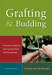 The cover image of Grafting and Budding, featuring two hands holding a pla