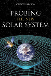 The cover image featuring the earth with a blue netting design underneath it with a sate-light flying just above the earth and a black starry backgrou