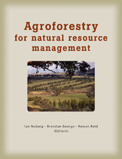 The cover image featuring a center image of green fields with tall pine trees growing in neat rows, with a light olive green plain setting.