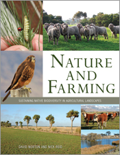 The cover image of Nature and Farming, featuring various pictures of the different aspects of farming including crops, live stock and dams.