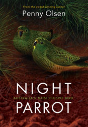 Cover of Night Parrot featuring a painting of two parrots in the shadows