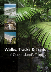 Cover image featuring a background of ferntrees and thumbnail images of beaches and a seabird.