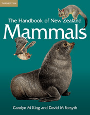 Cover image of The Handbook of New Zealand Mammals, third edition, featuri